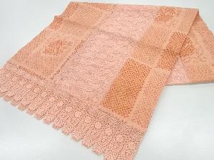 絞りレース草花模様ショール